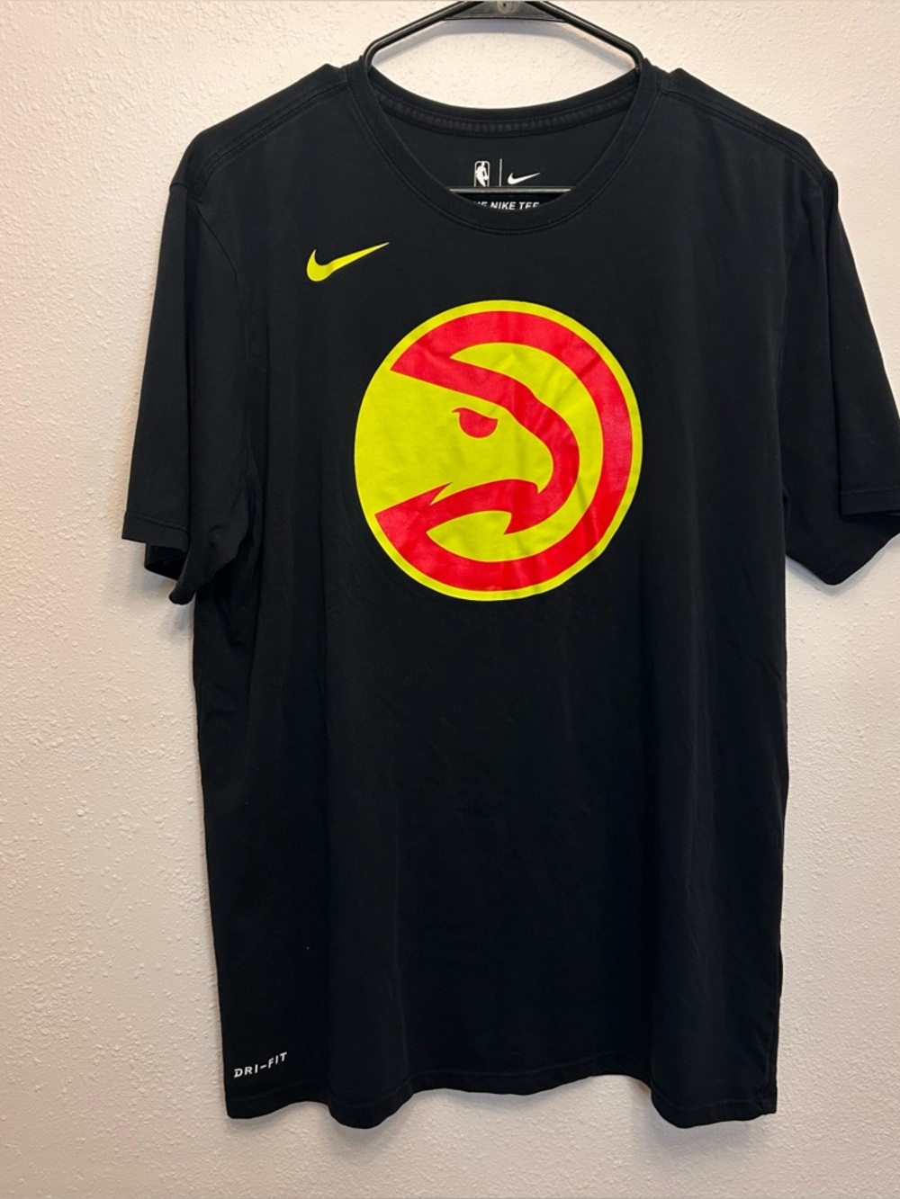 Nike NBA Atlanta Hawks City Edition Logo Performance Black T-Shirt Tee